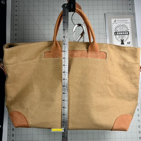 BOMBA®  |  KERALA BAG™  |  LEATHER/CANVAS TOTE  |  UTILITY  |  XLNT  | - Picture 16 of 16